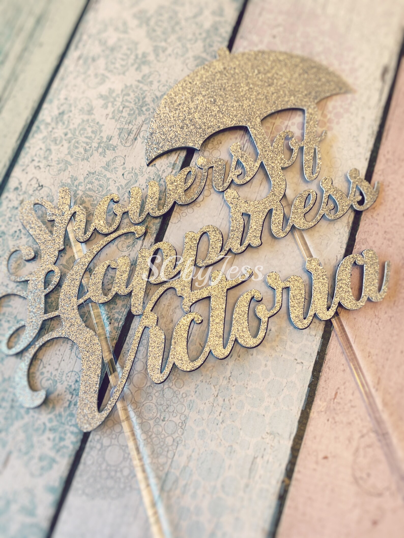 Showers of Happiness Cake Topper Etsy