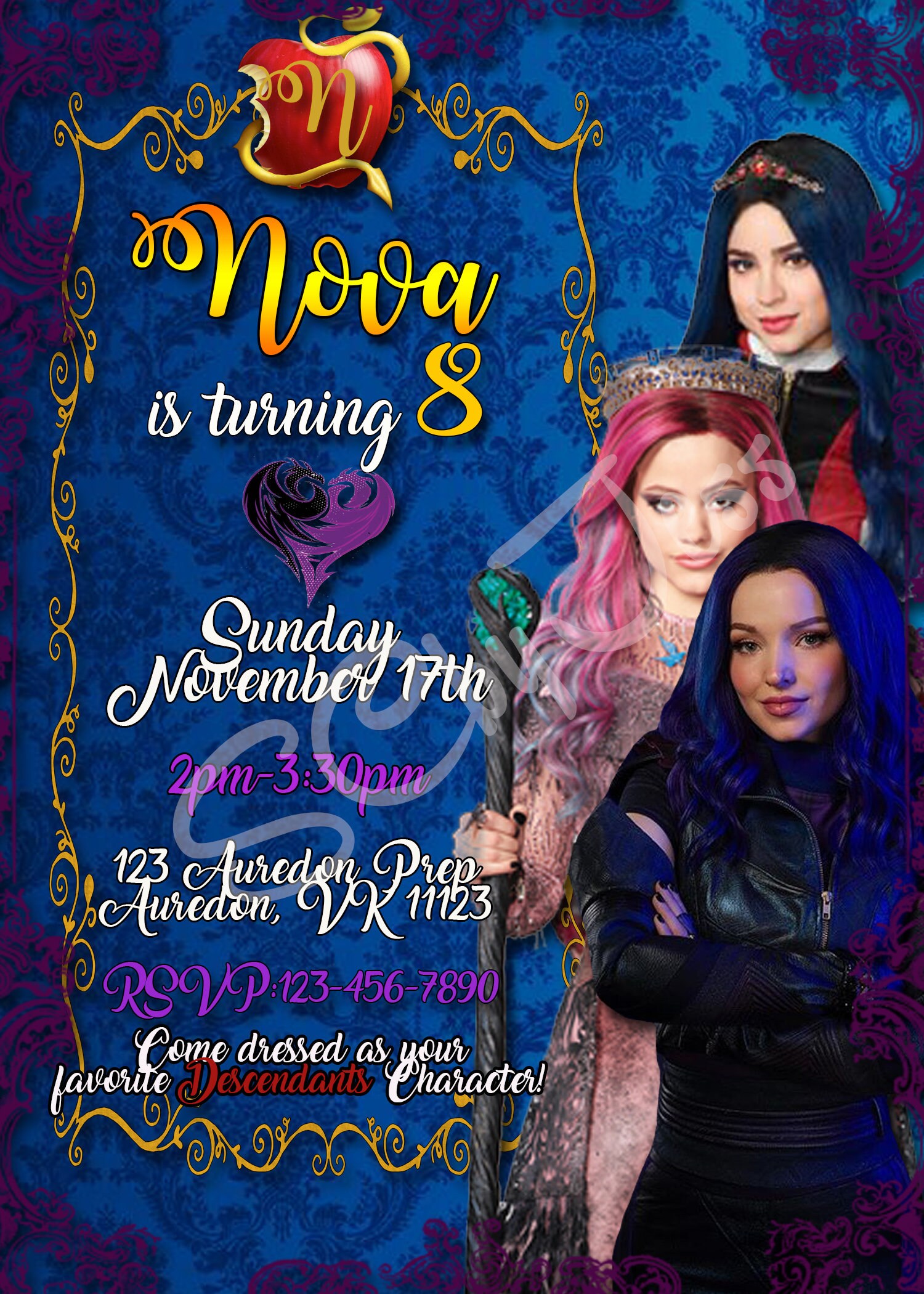 Descendants Invite - Etsy descendants-invite-etsy