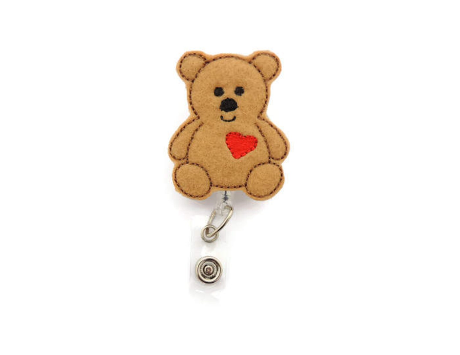 Rn Badge Reel Teddy Bearretractable Badge Holder Bear ID Holder Teddy
