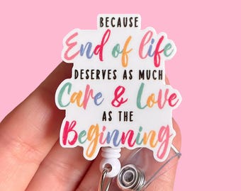 Hospice badge reel