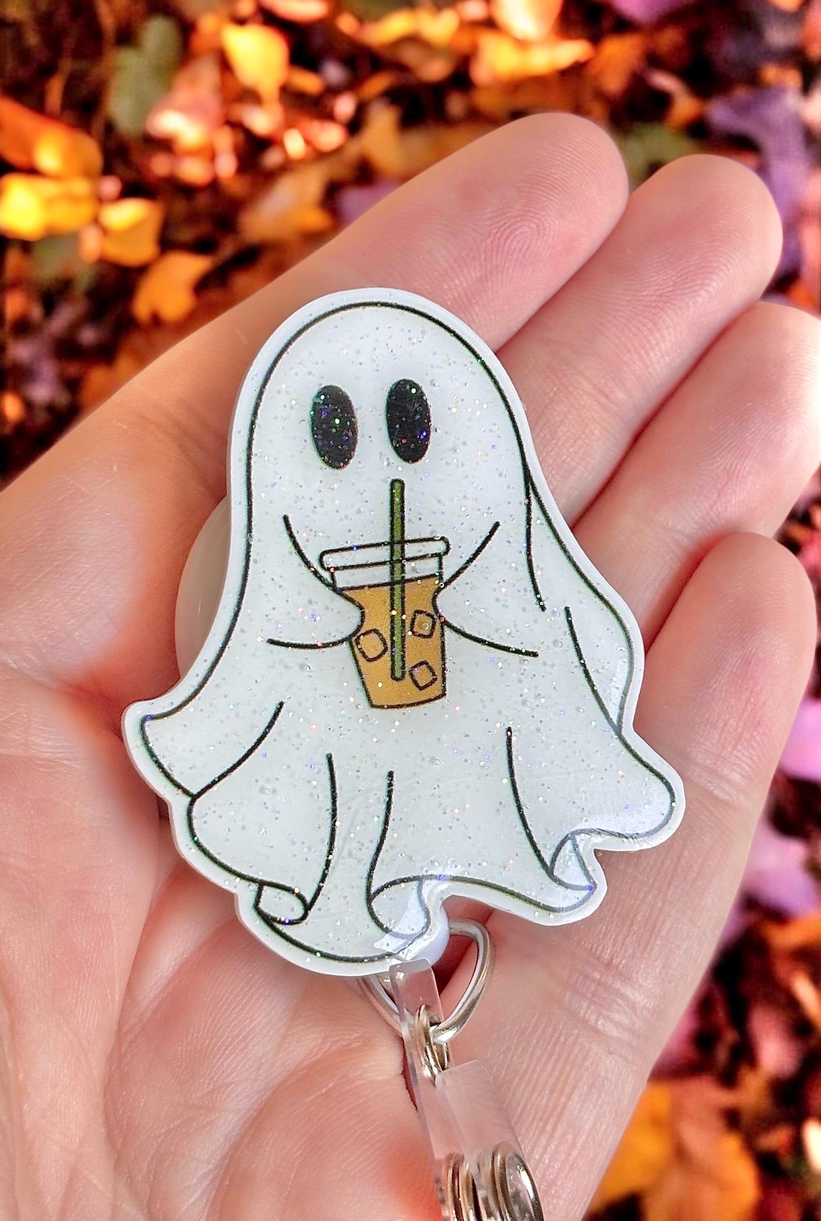 Halloween Nurse Badge Reel - Cute Ghost Boo Retractable ID Holder, Funny Gift For Medical Staff - View #7
