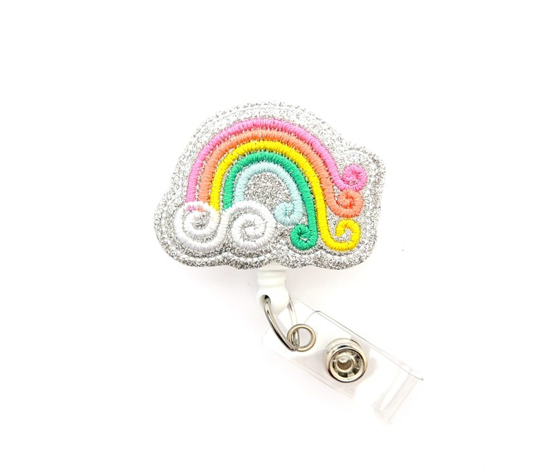 Celebrate Minds Of All Kinds Badge Reel – Glitter Retractable ID Holder For Autism & ADHD Awareness, SPED Teachers, BCBAs