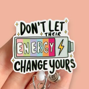 Mental health badge reel - Funny badge reel -Coworker gift badge reel - Rn badge reel - Retractable Badge - Badge holder