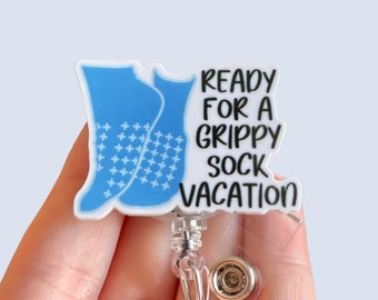 Hospital badge reel - Funny nurse badge reel - Funny badge reel - Badge clip - Coworker gift