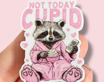 Raccoon badge reel - Funny sarcastic Feral badge reel - Valentine’s Day Pink raccoon badge reel - Badge clip - Funny gift for coworker