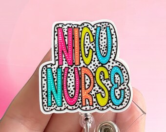 NICU badge reel - Nurse badge reel - L&D nurse badge reel - Neonatal nurse badge reel  - Retractable badge - Pediatric