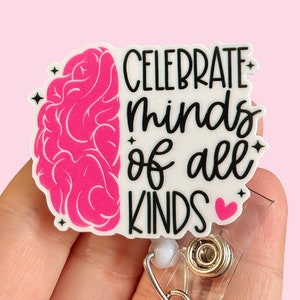 Mental health badge reel - Anxiety badge reel -  Nurse badge pull - Coworker gift