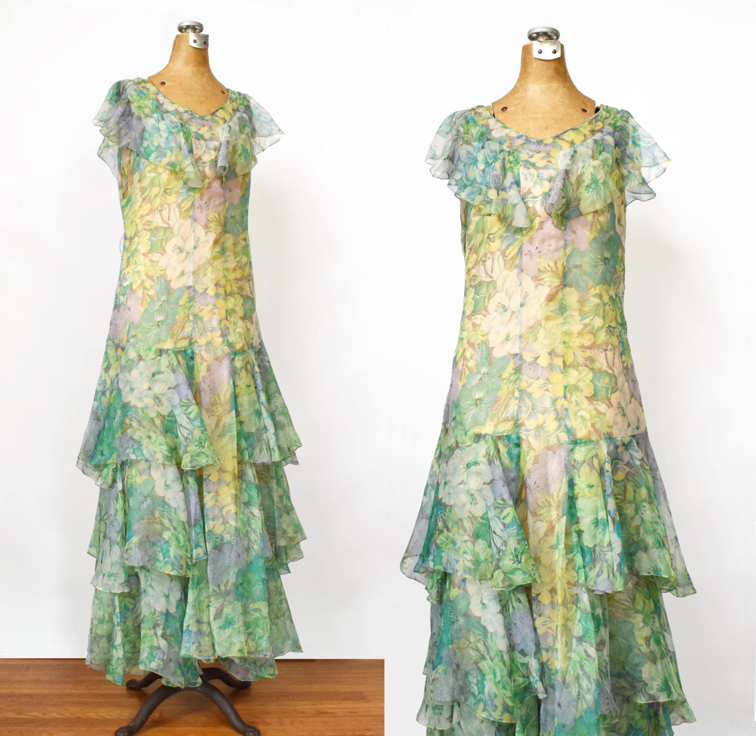 ワンピース 1930s Pale Green Silk Dress 1930's Pale Seafoam Silk One Shoulder Dress – Eveliina Vintage
