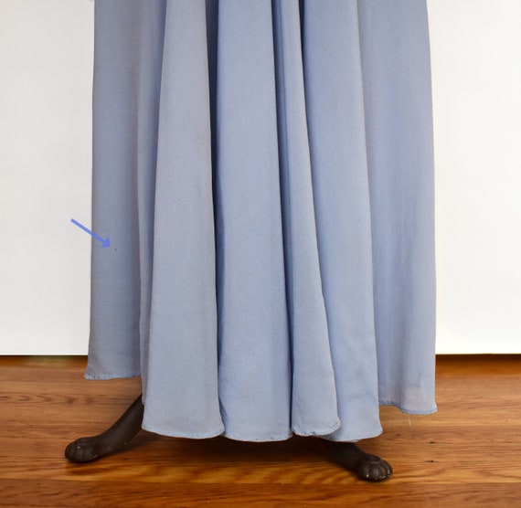 Vintage 40's Blue Chiffon Evening Gown | 1940's C… - image 7