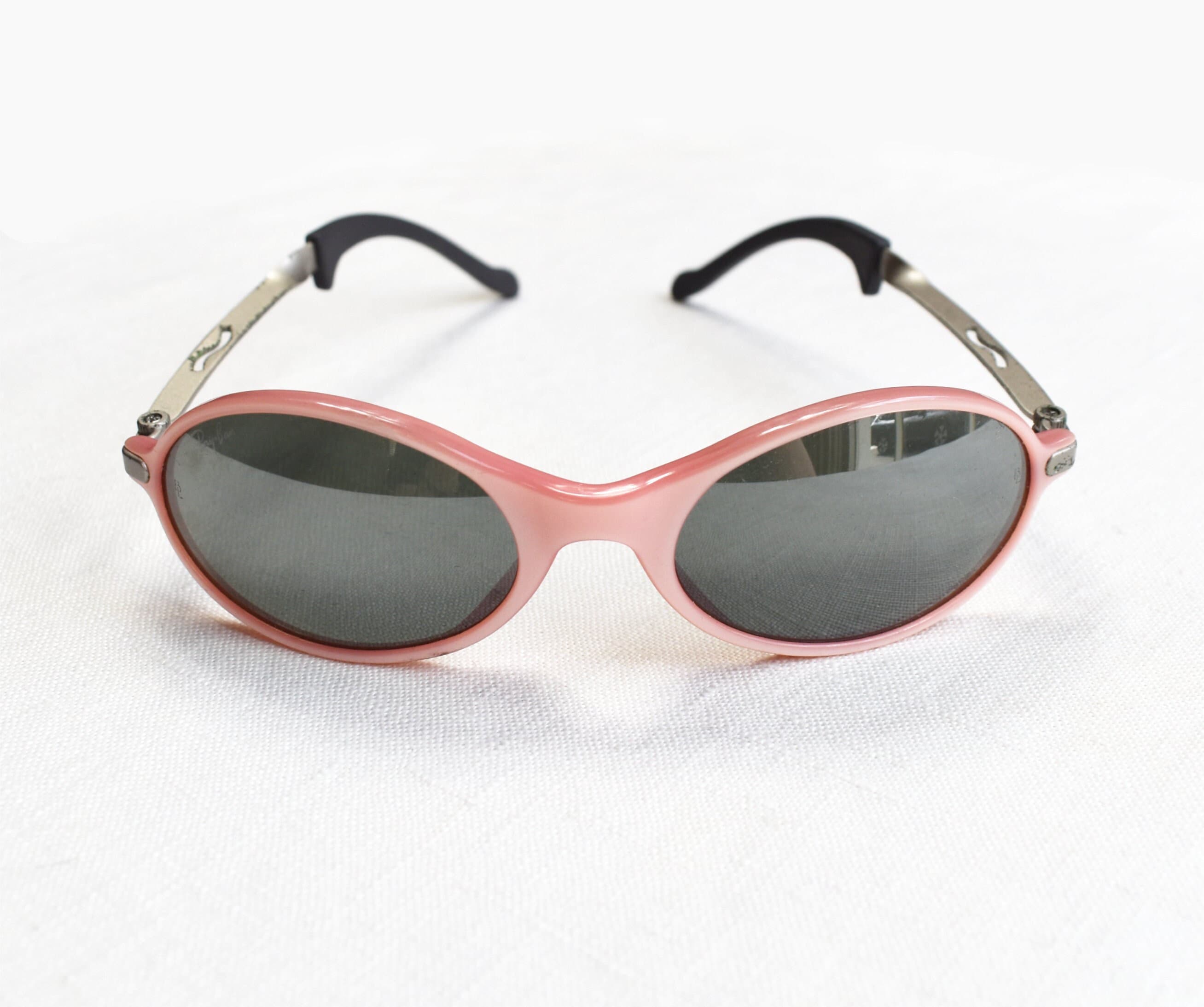 Vintage Pink Ray-Ban Orbs Sunglasses 80\'s Oval Bausch & Lomb Flash Mirror Lenses Ray-Ban Pink Vintage Sunglasses for sale | eBay main image 3