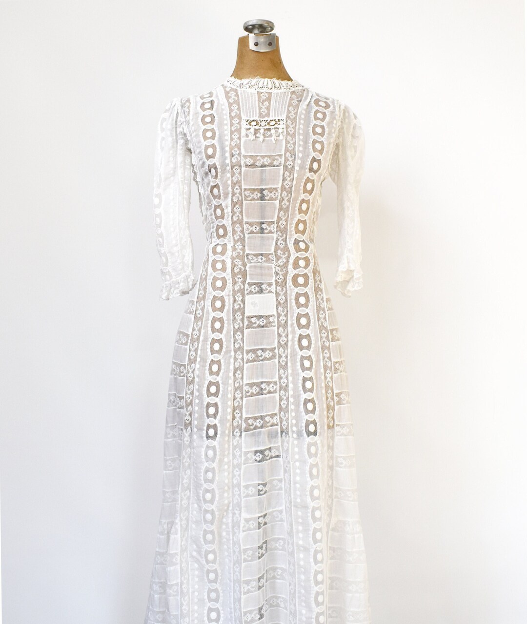 Antique Edwardian Cotton Voile Dress