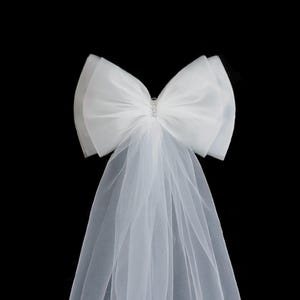 Nœuds de banc de mariage en tulle avec strass - Lot de 10