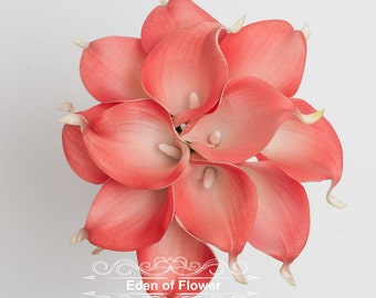 CORAL & CREAM Mix 24 Flowers 4 Styles PAPER & SILK Flowers 15-50mm VE1NJ CORAL & CREAM Mix 24 Flowers 4 Styles PAPER & SILK Flowers 15-50mm VE1NJ