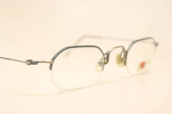 Vintage Lanvin EyeGlasses Unused Blue Gray New Ol… - image 3