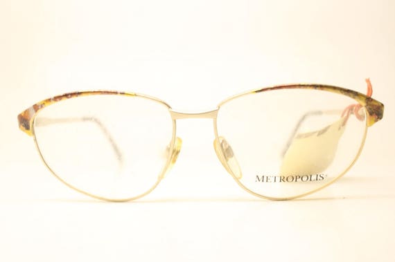 Metropolis Gold Tortoise Vintage Eyewear Unused  … - image 2