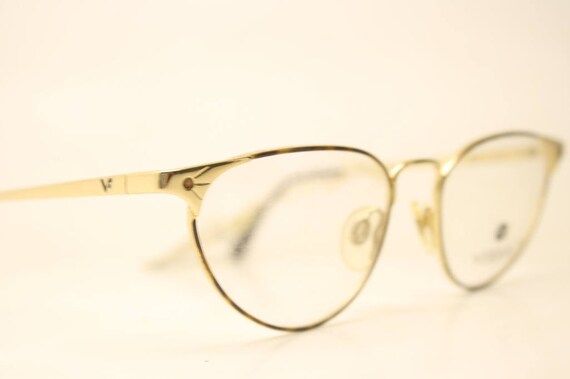 Vogue Gold Tortoise Cateye Vintage Eyewear Unused… - image 3