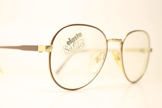 Elasta Brown Gold Child Vintage Eyewear Unused  N… - image 3