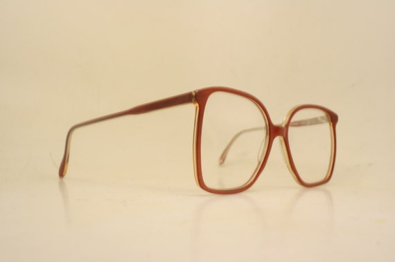 Vintage Red Nordic Eyeglasses Unused New Old stoc… - image 3