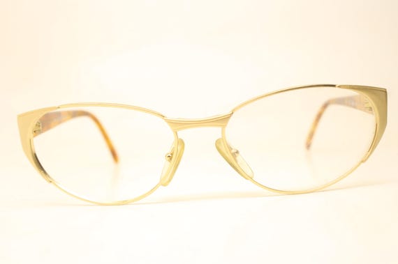Gucci Gold Tortoise Vintage Eyewear Unused  New O… - image 2