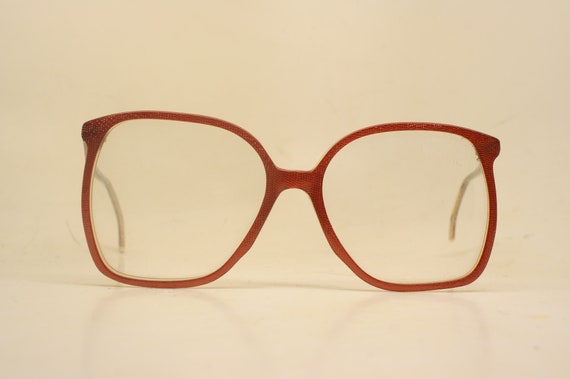 Vintage Red Nordic Eyeglasses Unused New Old stoc… - image 1