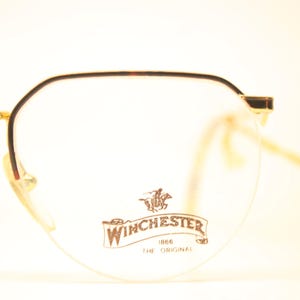 Winchester Tortoise Gold Vintage Glasses Frames Unused New Old stock Vintage Eyeglasses 1990s Vintage Eyeglasses Unique image 1