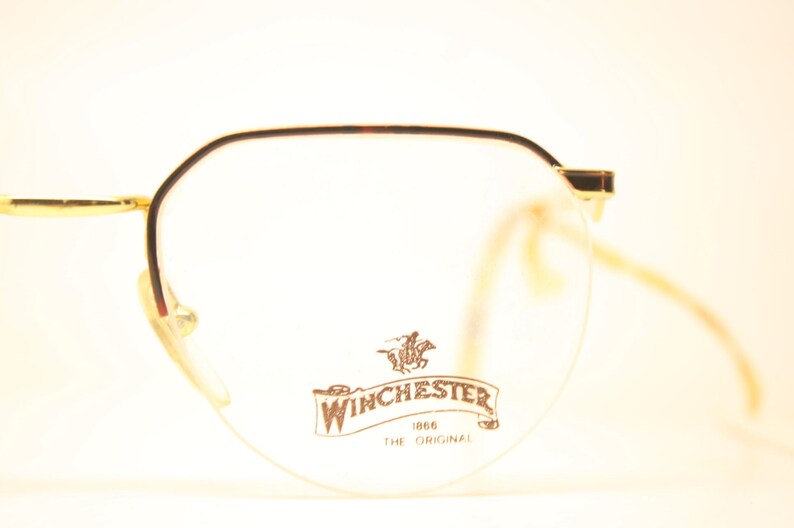 Winchester Tortoise Gold Vintage Glasses Frames Unused New Old stock Vintage Eyeglasses 1990s Vintage Eyeglasses Unique image 1