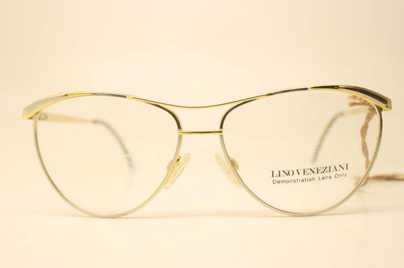 Lino Veneziani Gold Vintage Glasses Frames Unused… - image 2