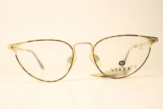 Vogue Gold Tortoise Cateye Vintage Eyewear Unused… - image 2