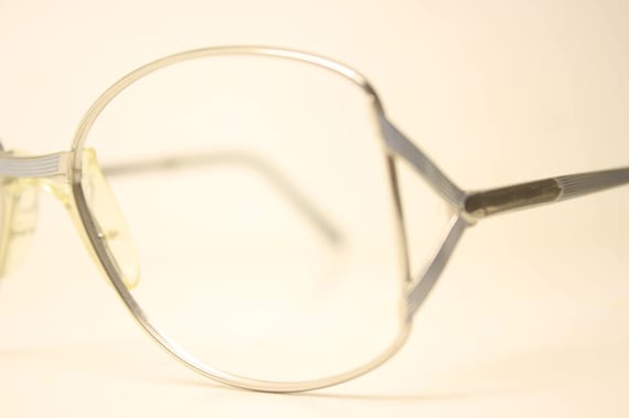 Safilo Elasta Blue Silver Vintage Glasses Frames … - image 1