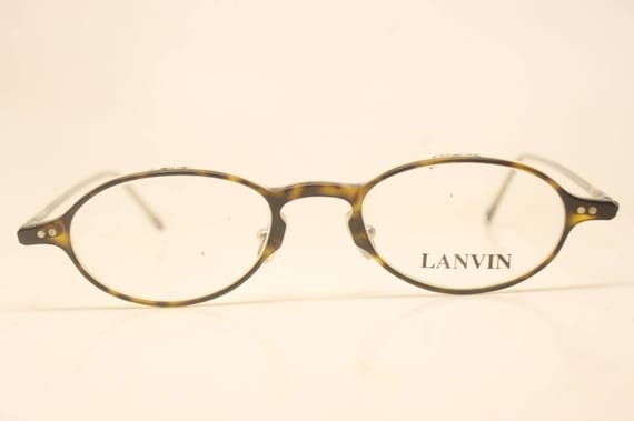 Vintage Lanvin Eyeglasses Unused Tortoise New Old… - image 1