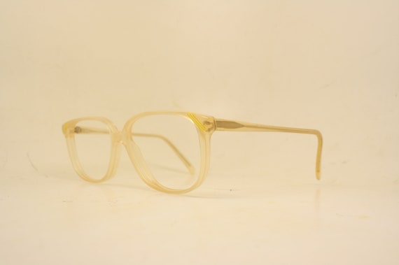 Vintage Pink Nordic Eyeglasses Unused New Old sto… - image 1