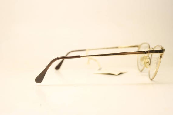 Vogue Gold Tortoise Cateye Vintage Eyewear Unused… - image 5