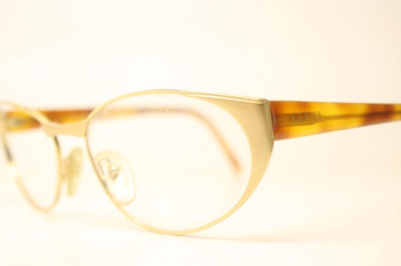 Gucci Gold Tortoise Vintage Eyewear Unused  New O… - image 3