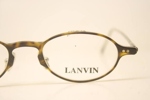 Vintage Lanvin Eyeglasses Unused Tortoise New Old… - image 2