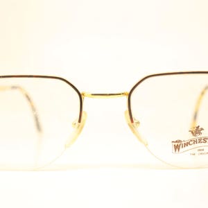 Winchester Tortoise Gold Vintage Glasses Frames Unused New Old stock Vintage Eyeglasses 1990s Vintage Eyeglasses Unique image 2