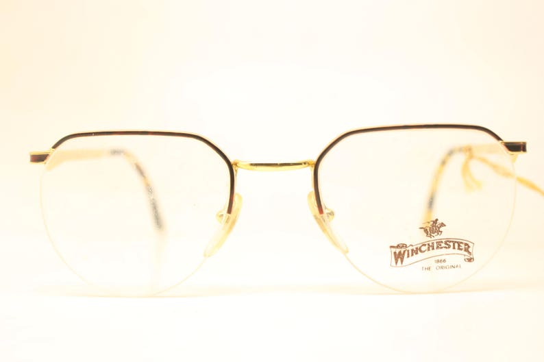 Winchester Tortoise Gold Vintage Glasses Frames Unused New Old stock Vintage Eyeglasses 1990s Vintage Eyeglasses Unique image 2