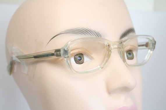 Unused Unique Small Vintage Eyeglass Frames New O… - image 1
