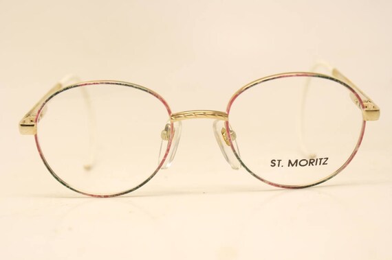 Colorful Gold Vintage Eyeglasses Unused  New Old … - image 2
