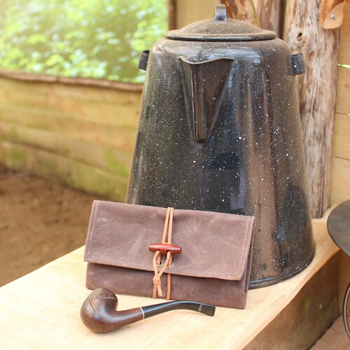 Waxed Canvas Roll up Pouch for Your Pocket Etsy