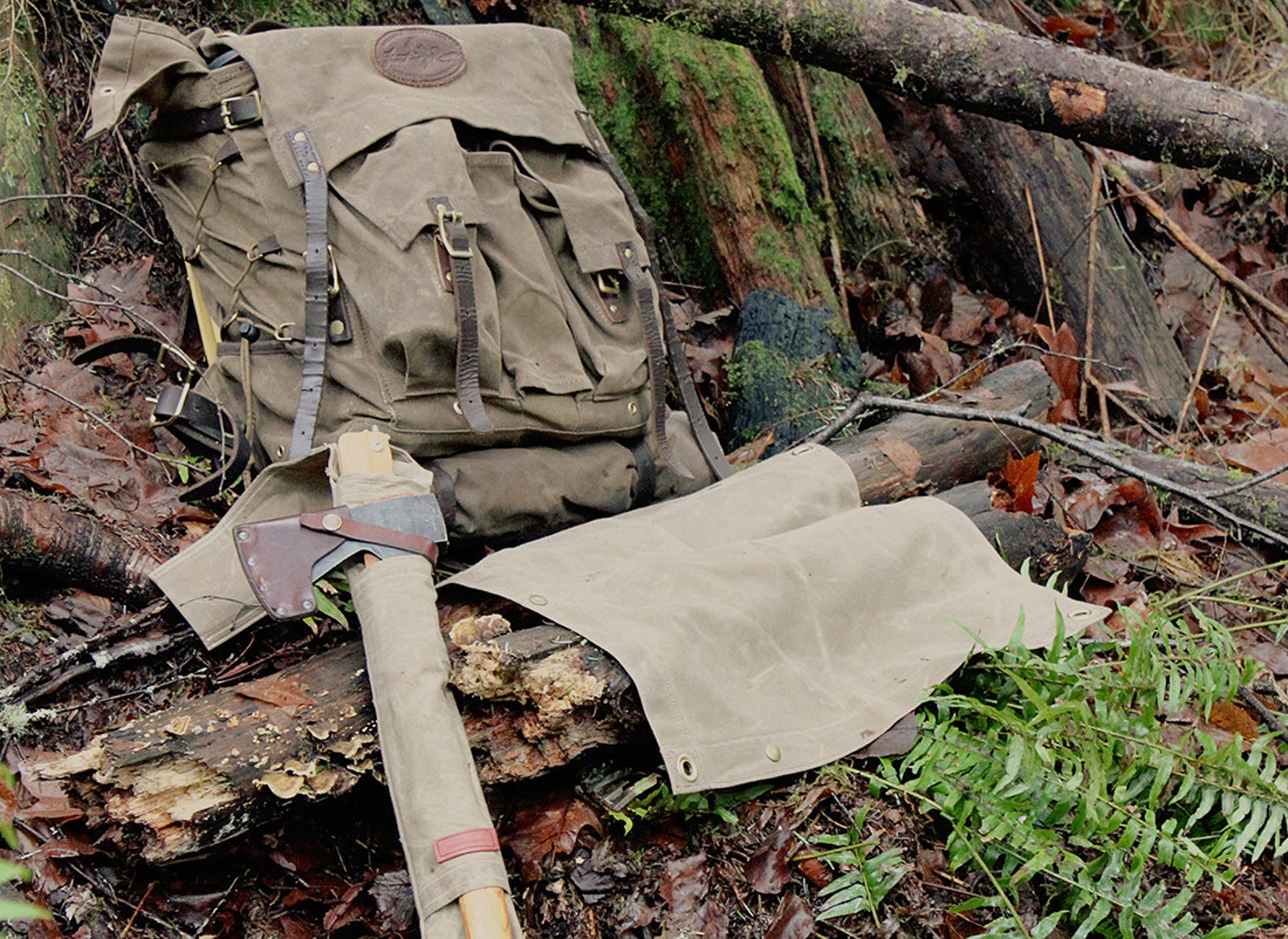 Waxed Canvas Ground Cloth Junior for Bushcraft Outdoor Gear Etsy