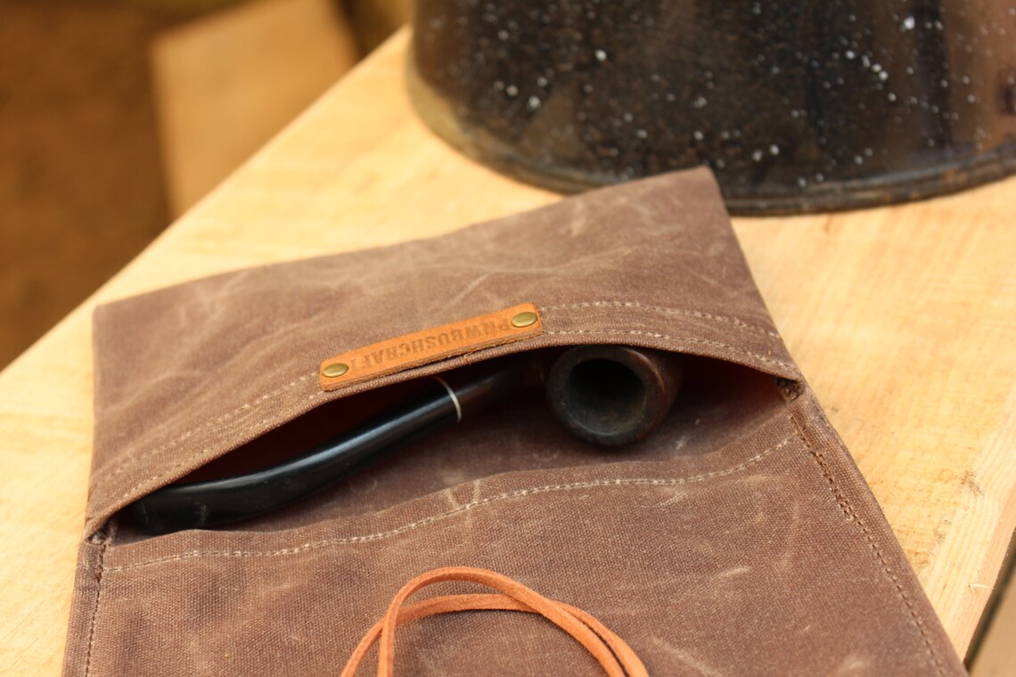 Waxed Canvas Roll up Pouch for Your Pocket Etsy