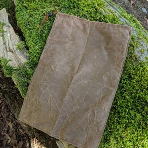 Food Sack Lightweight Waxed Canvas  Bag with Toggle for Food, Bushcraft, Camping and the Great Outdoors by PNWBUSHCRAFT