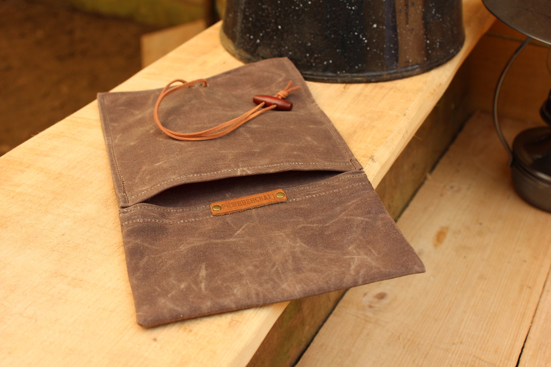 Waxed Canvas Roll up Pouch for Your Pocket Etsy