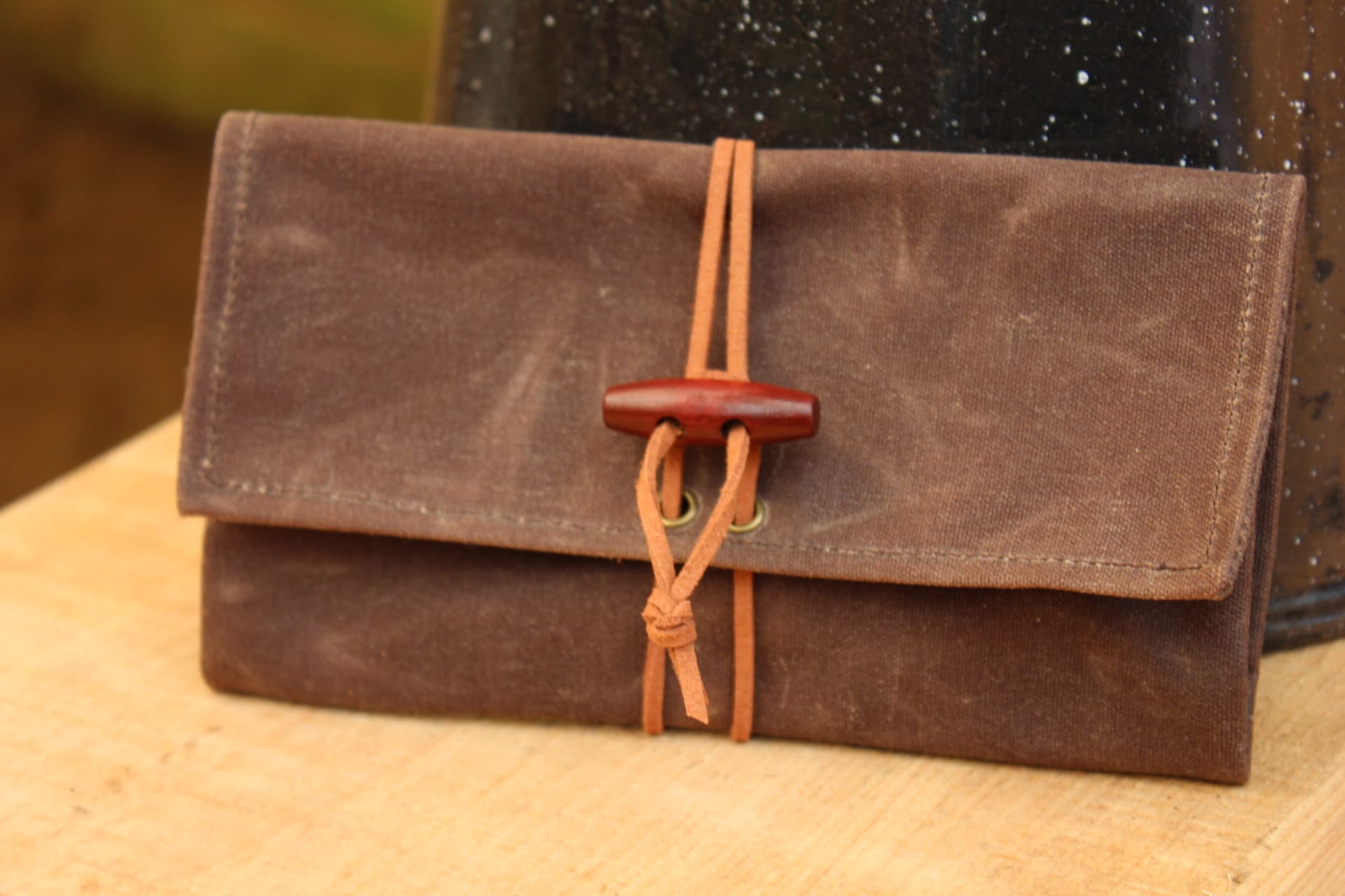 Waxed Canvas Roll up Pouch for Your Pocket Etsy