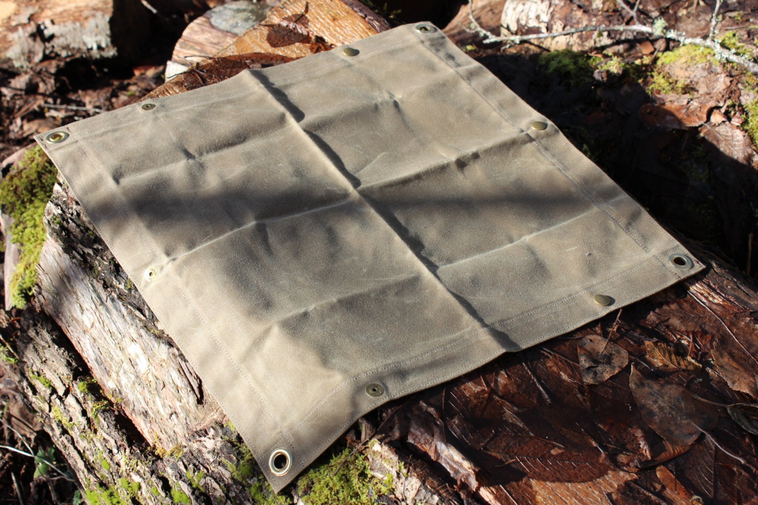 Waxed Canvas Ground Cloth Junior for Bushcraft Outdoor Gear Etsy