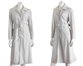 80s Brooks Brothers Trench Coat L, Vintage Tan Classic