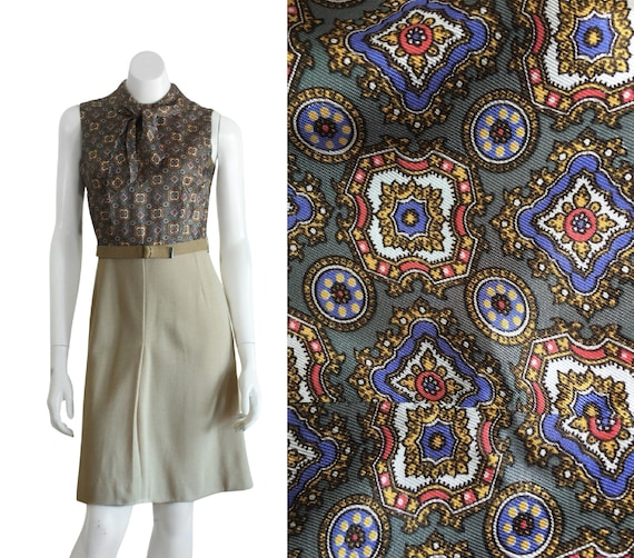 1970s sleeveless a line dress - image 1