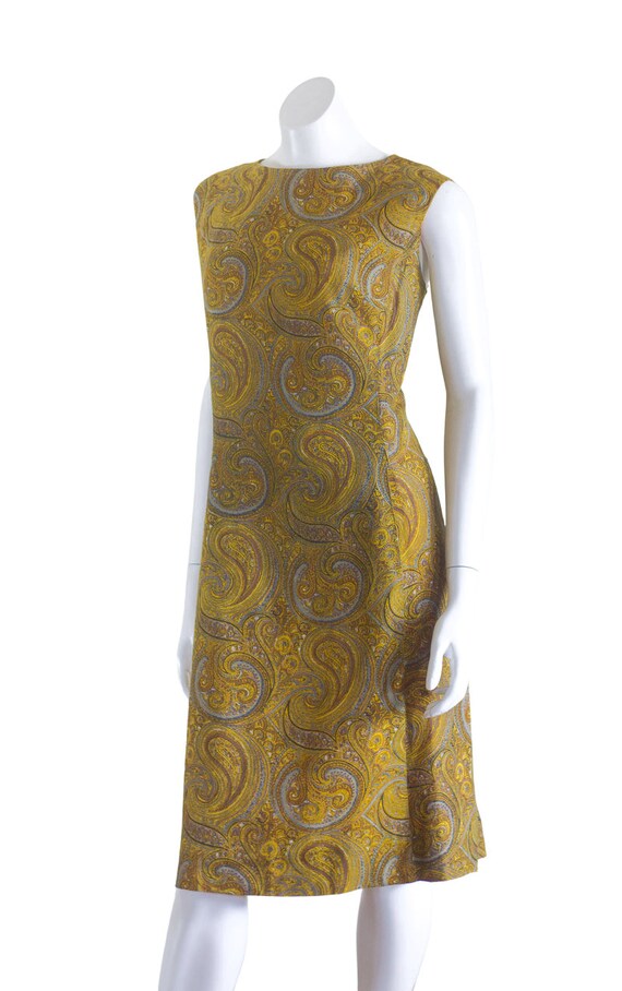 Vintage 1960s/70s Paisley Two-Piece Dress and Jac… - image 8