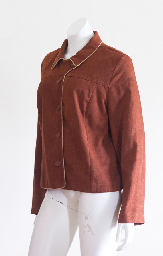 1970s rust orange jacket - image 5