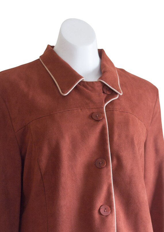 1970s rust orange jacket - image 3